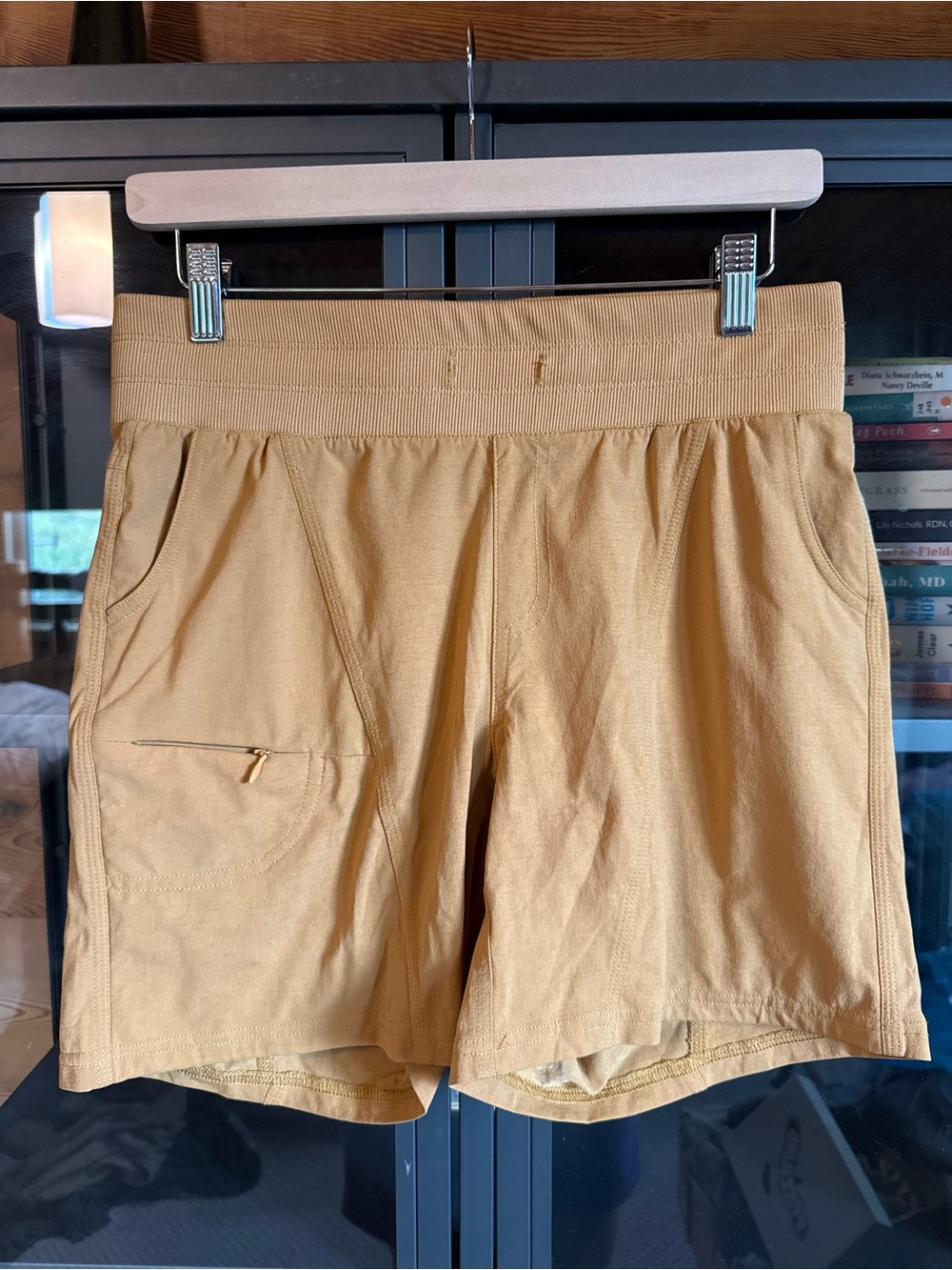ZYIA Men's Performance Shorts in Tan